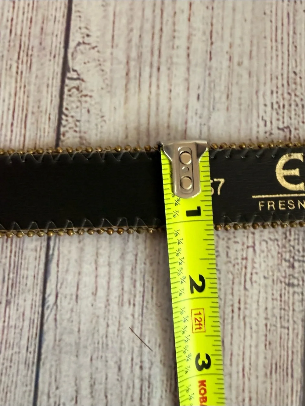 ELITE California Vintage Gold Black Belt Large